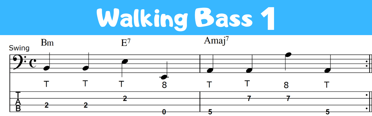 cómo hacer walking bass 1