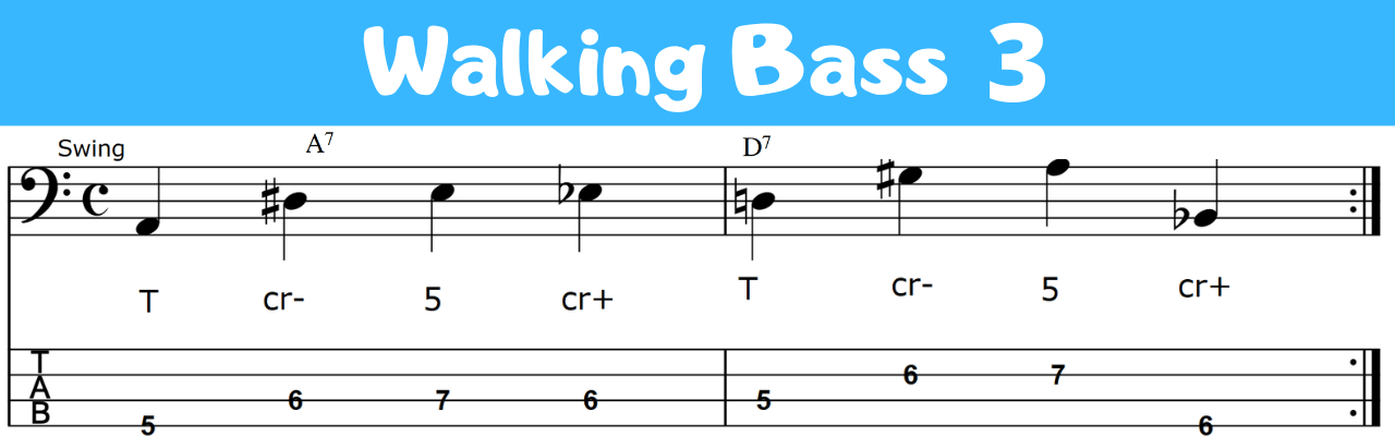 cómo hacer walking bass 3