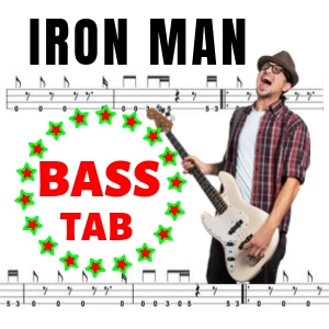 bass notes for iron man