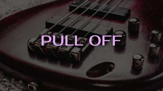 pull off en bajo