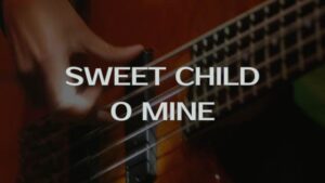 sweet child o mine bass tab para bajo