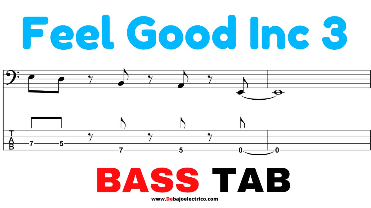como tocar feel good inc bass tab