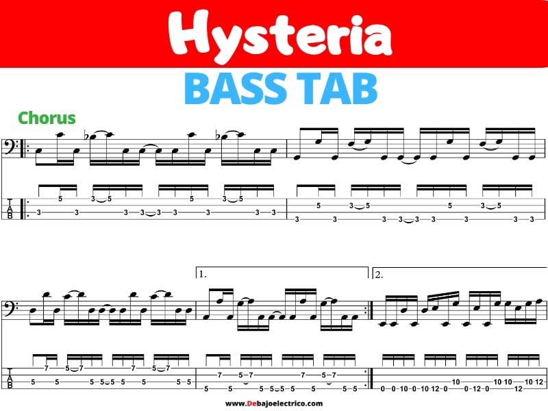 bajo de hysteria