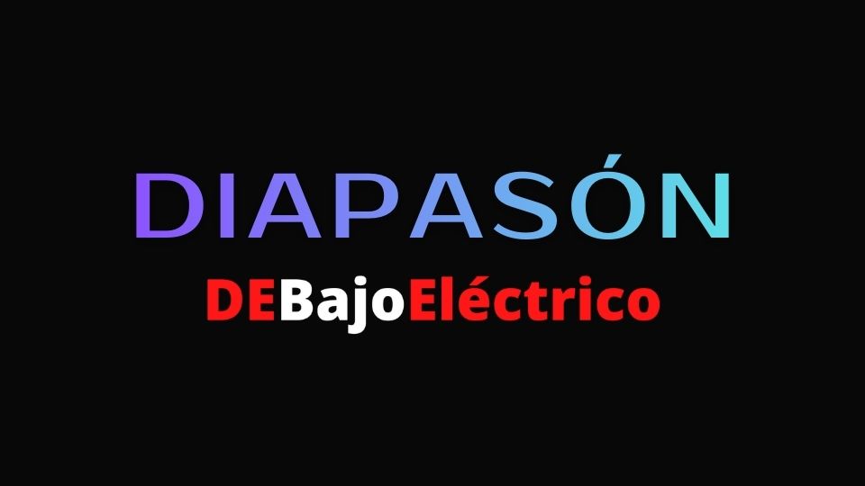 notas en el diapasón del bajo eléctrico