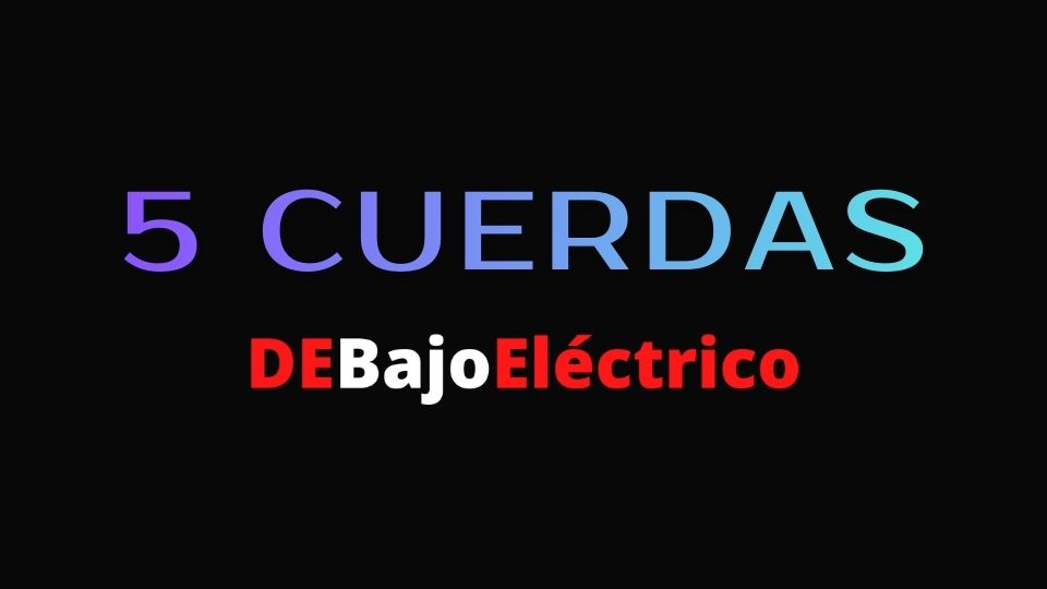 notas del bajo de cinco cuerdas