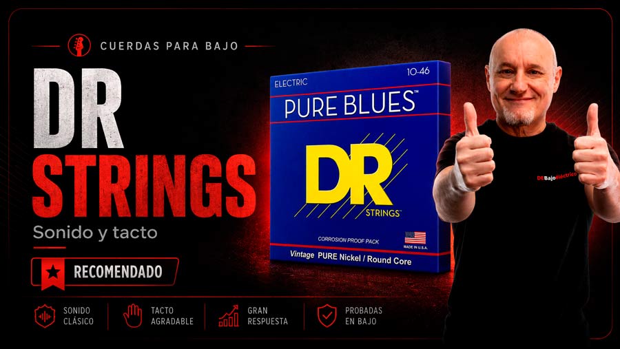 DR Strings para bajo eléctrico Cuerdas DR Strings para bajo eléctrico