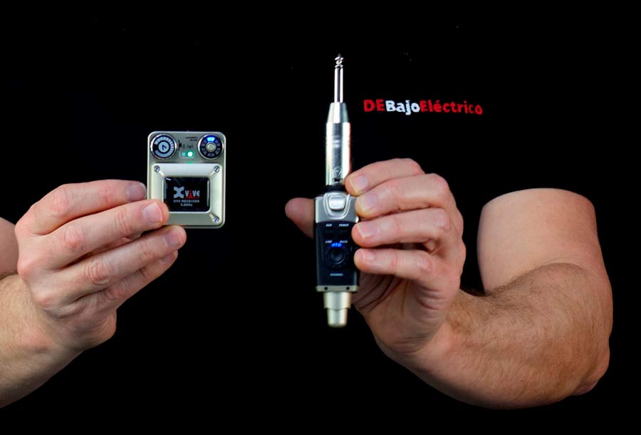 Transmisor y receptor Xvive U45 para monitorización in ear inalámbrica